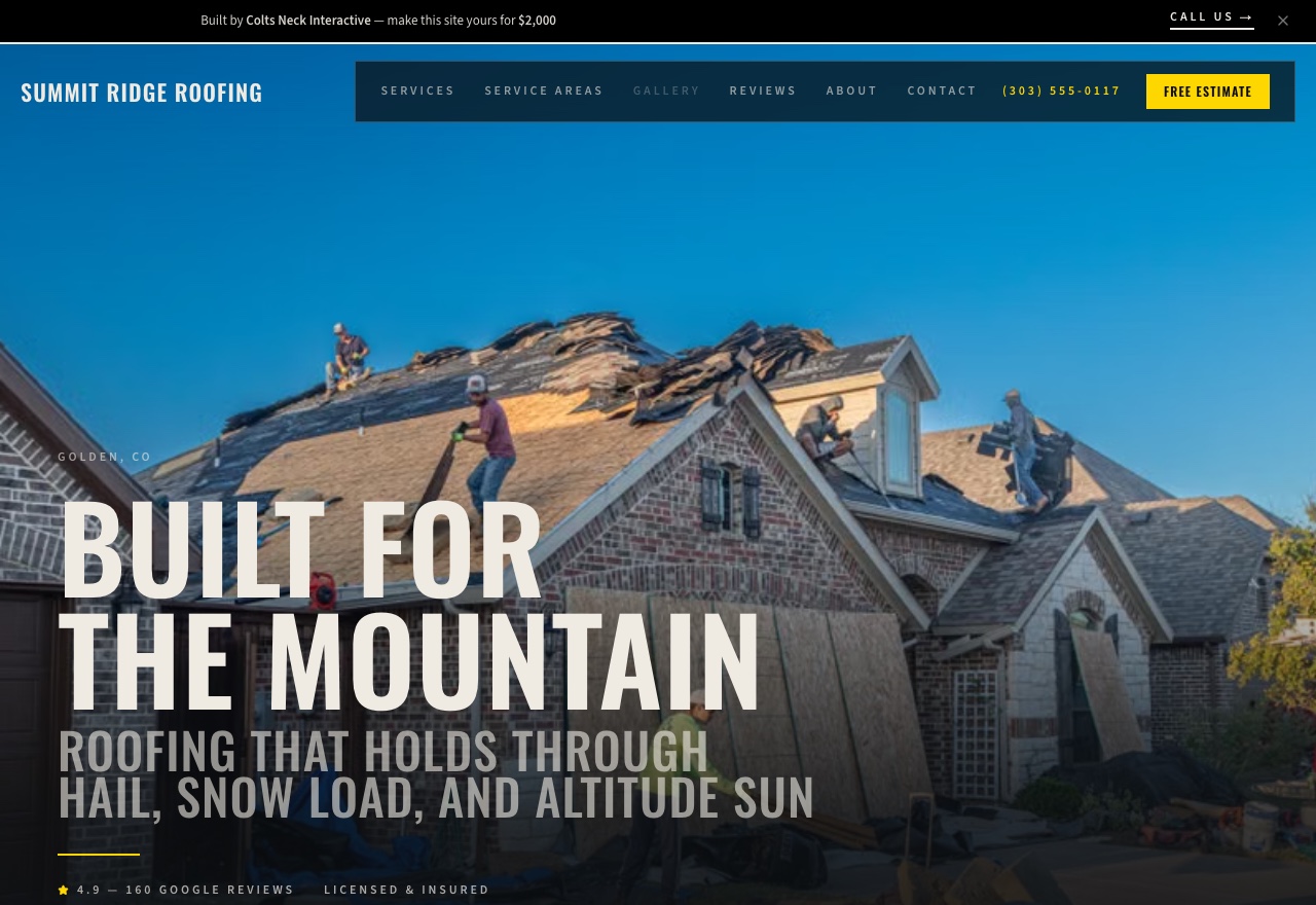 Ridgeline — a website design by Colts Neck Interactive